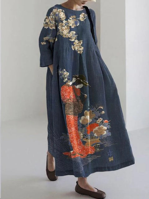 Crew neck sweet women's dress new dress m301069