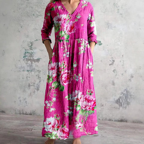 3D print summer urban casual loose dress women m301037