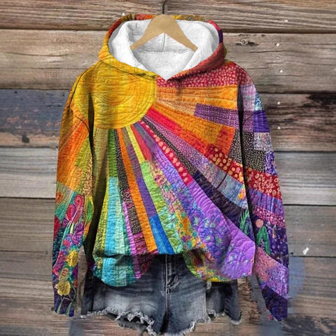 Printed Animal Pattern 3D Digital Printed Women's Hooded Long Sleeve Sweater FF303360