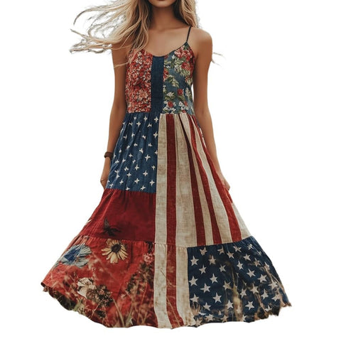 Women's trendy brand loose floral element casual dress m302069