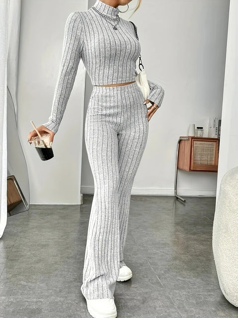 Women's clothing inner with long sleeves and trousers sweater loose set two-piece set m301794