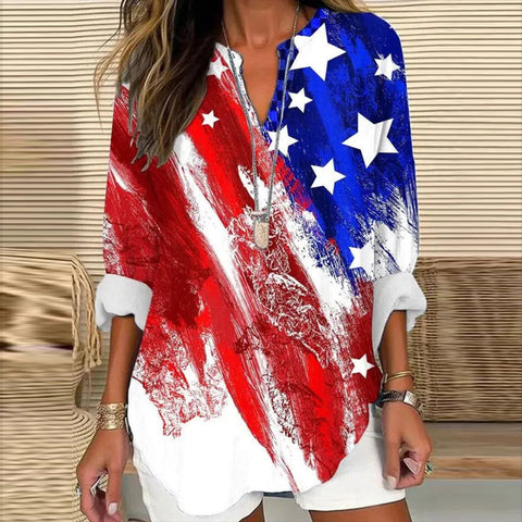 Women's summer small V-neck long-sleeved casual temperament T-shirt long-sleeved m301363