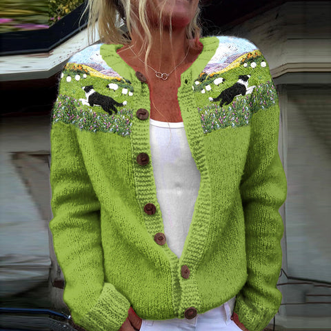 New cardigan knitted jacket women's clothing early spring and autumn source work m301722