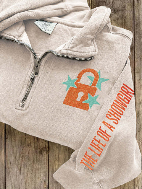 3D printed women's autumn and winter fashion casual stand-up collar sweater m302118