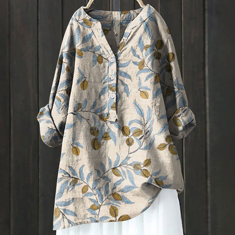 Autumn new long-sleeved comfortable printed fashion versatile shirt m301739