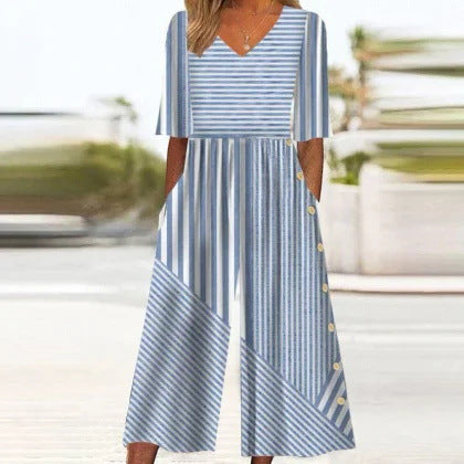 Women's suspender long dress 3D digital printing temperament onesie m301258