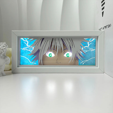 Jujutsu Kaisen Gojo Satoru Paper Carving Lamp Photo Frame
