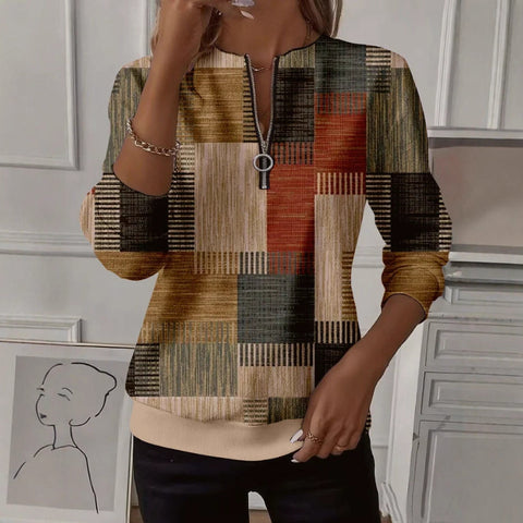 Printed shoulder sleeves long sleeves womanizer m302028