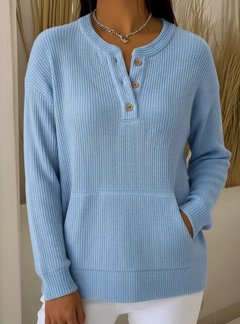 Pullover V-neck long-sleeved top women's m302268