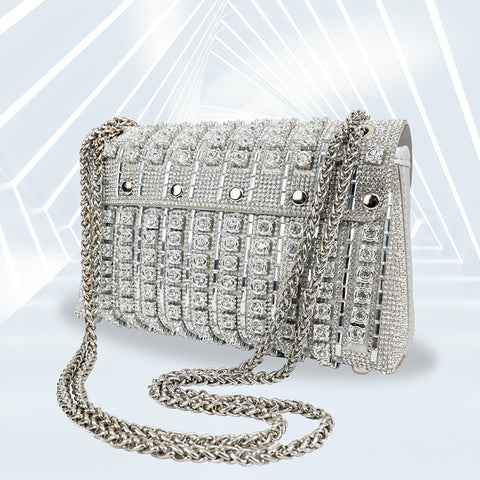 Straddling dinner bag fashion diamond clutch m3331137