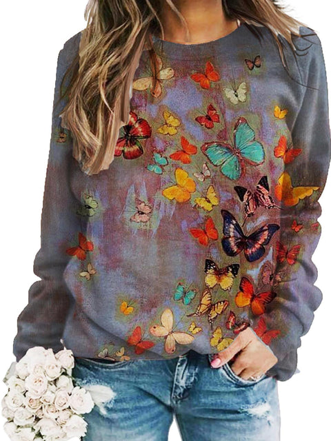 3D digital printing European and American women pullover casual urban shoulder plugs m302123