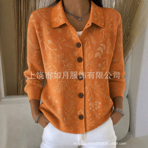 3D digital printing fashion casual temperament women's early autumn top FF303271