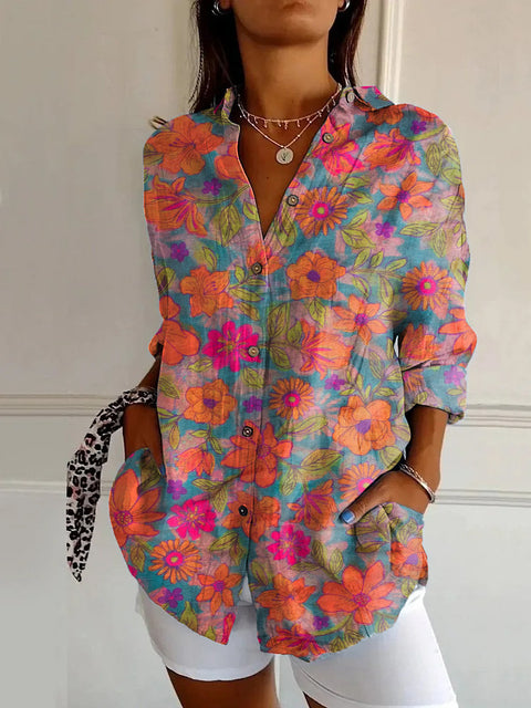 Long Sleeve Print 3D Floral Short Sleeve Pattern m301217