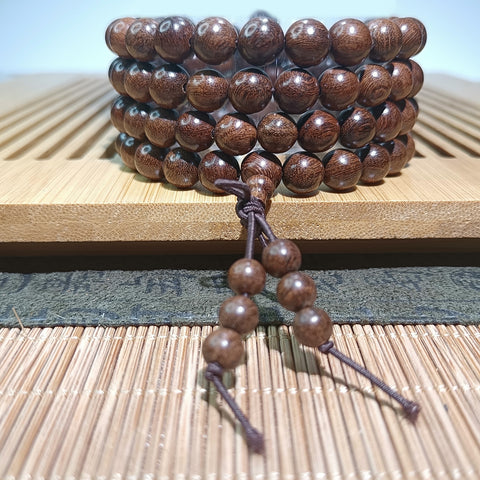 Guofeng 108 bracelets, sandalwood bead bracelets, various handheld Chinese knot rosary beads m3331293