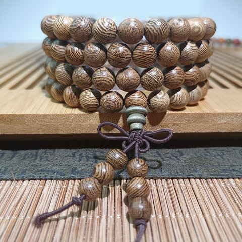 Guofeng 108 bracelets, sandalwood bead bracelets, various handheld Chinese knot rosary beads m3331293
