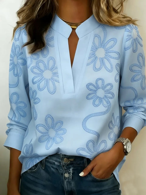 3D digital printing casual pullover versatile spring and summer new shirt top m302727