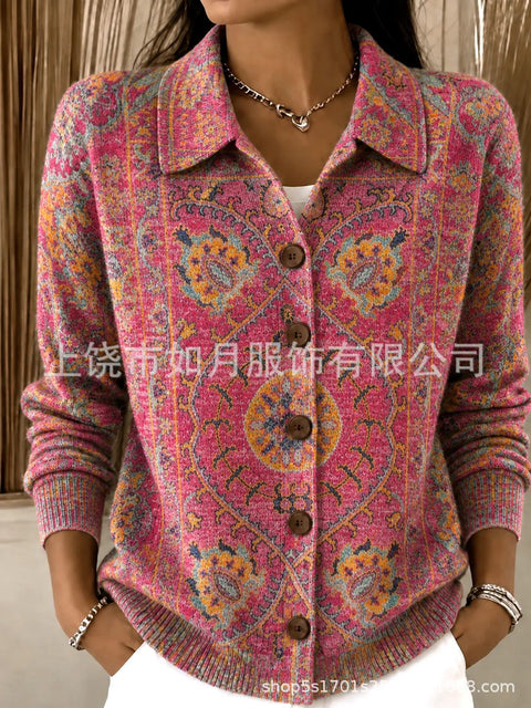 3D digital printing fashion casual temperament women's early autumn top FF303271