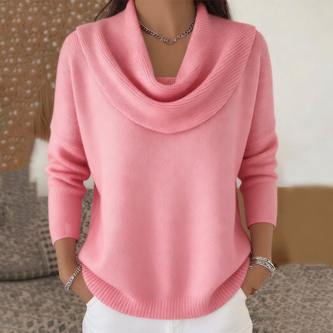Autumn and winter new solid color long-sleeved top sweater m302155-1