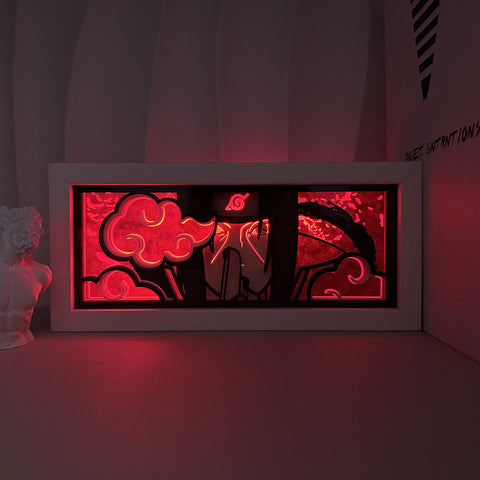 NARUTO anime Uchiha Itachi Paper Carving Lamp Photo Frame