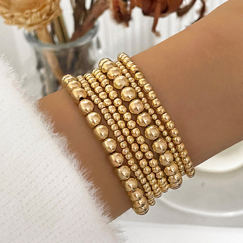 Joker handmade beaded bead bracelet set elastic hand jewelry m3330778