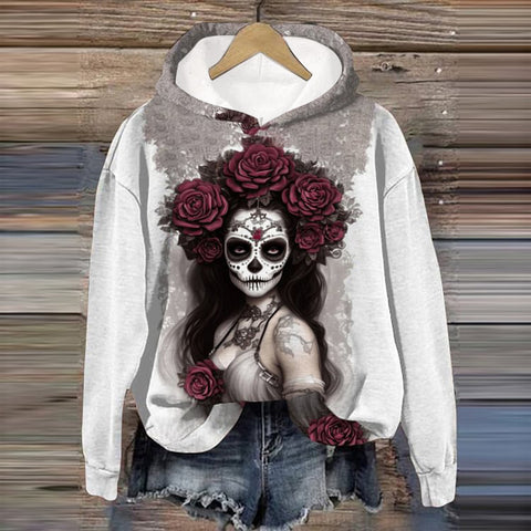 Autumn and winter new Day of the Dead limited hooded jumper women m301944