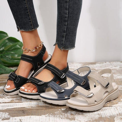 Sports slope heels slippers lightweight Velcro beach sandals m302829