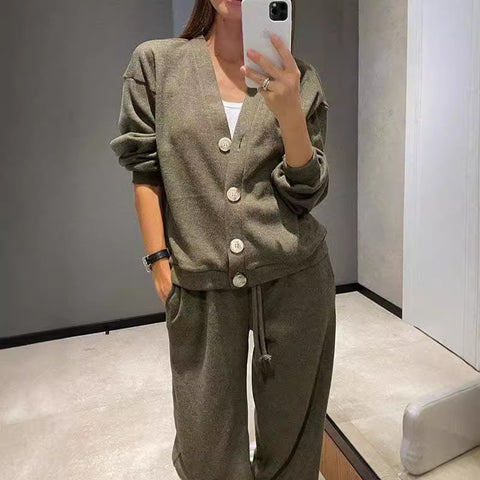 Hot Sale Casual Sports Suit Cardigan Top Women's Clothing m302072