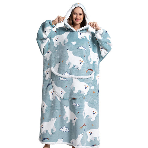 New animal cartoon cold suit thickened flannel lamb wool pajamas m302152