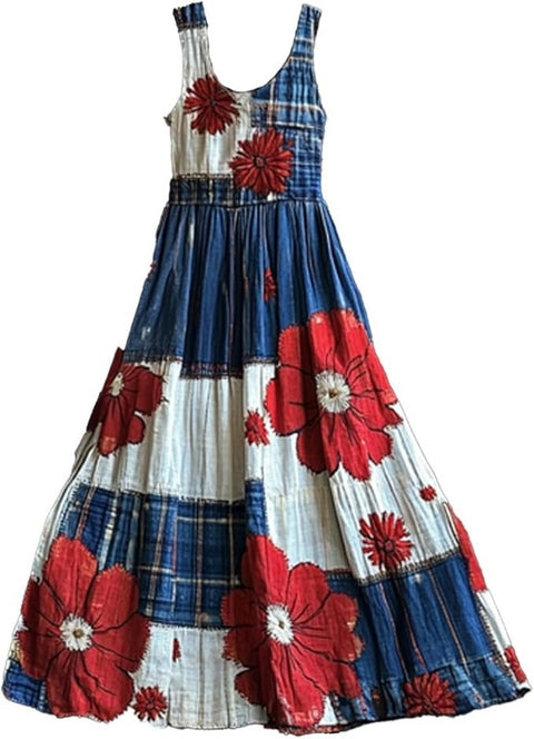 Women's trendy brand loose floral element casual dress m302069