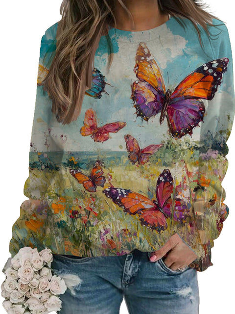 3D digital printing European and American women pullover casual urban shoulder plugs m302123