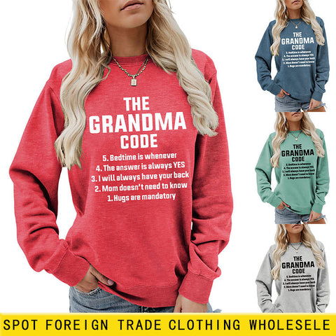 Casual simple and comfortable women's t round neck long-sleeved sweater m302173