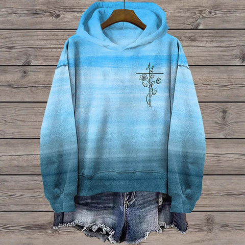 Printed Animal Pattern 3D Digital Printed Women's Hooded Long Sleeve Sweater FF303360