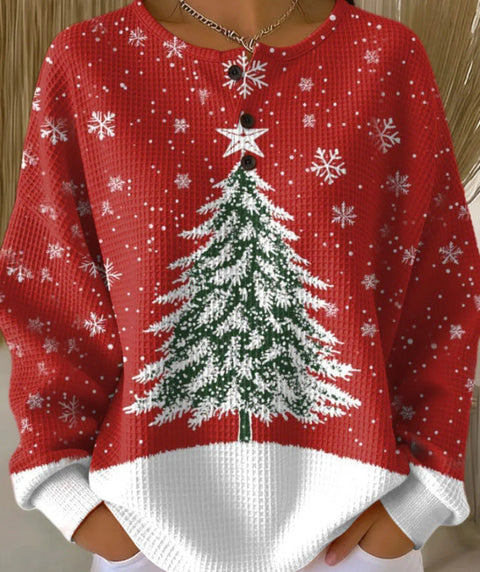 New retro 3D digital printing three-button stand-up collar Polo sweater m302116