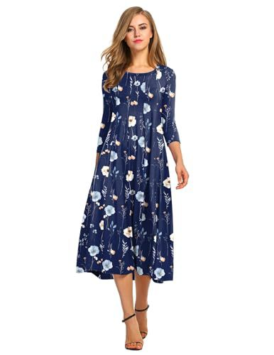 Autumn and winter dress solid color fashion big swing dress m302776
