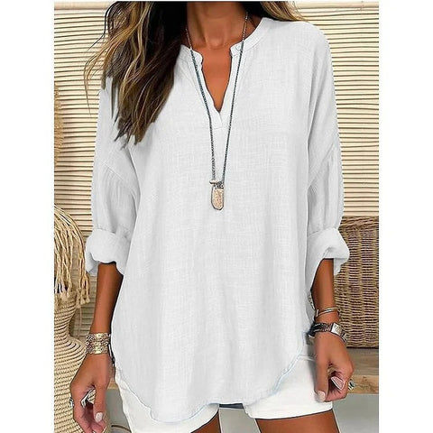 Loose printing round neck casual large size pullover women's clothing T m301359