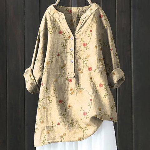 Autumn new long-sleeved comfortable printed fashion versatile shirt m301739
