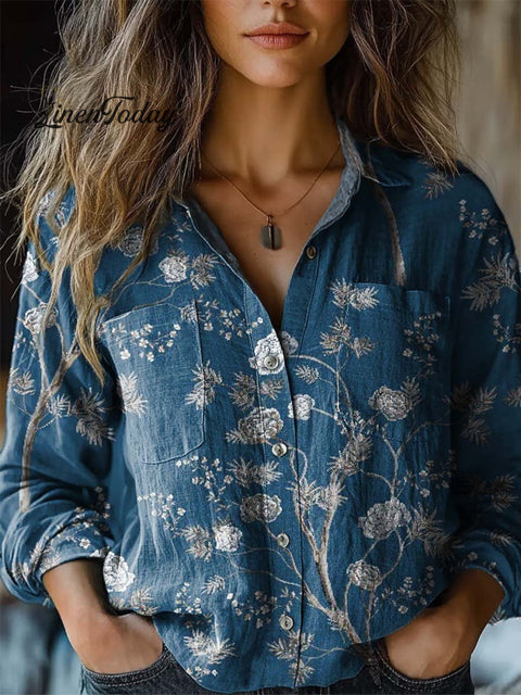 V-neck printed shirt m302770