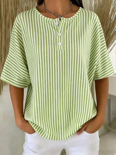 Ladies print European and American casual short sleeve m302714