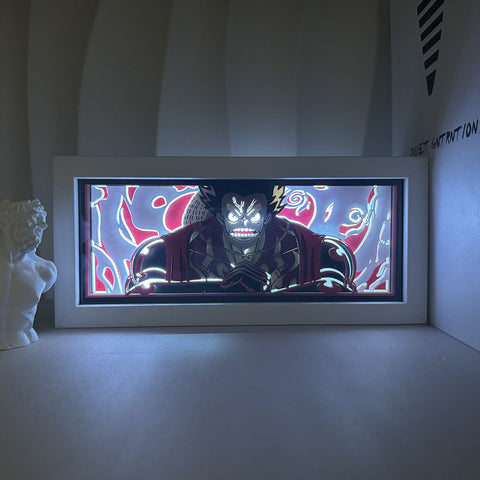 ONE PIECE Monkey D. Luffy Paper Carving Lamp Photo Frame