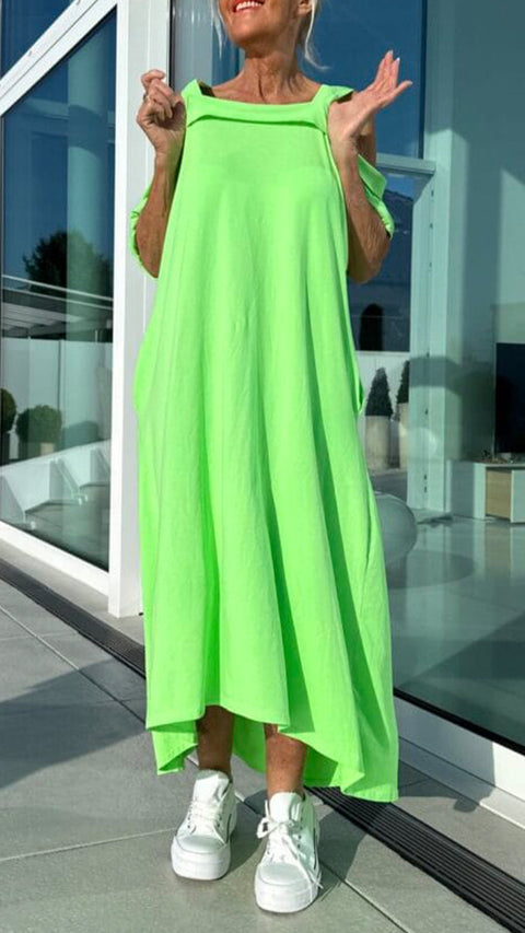 Independent Station Hot Sale Ladies Sling Loose Long Skirt Cotton m302045