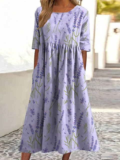 Fashion digital print big wide dress m302128
