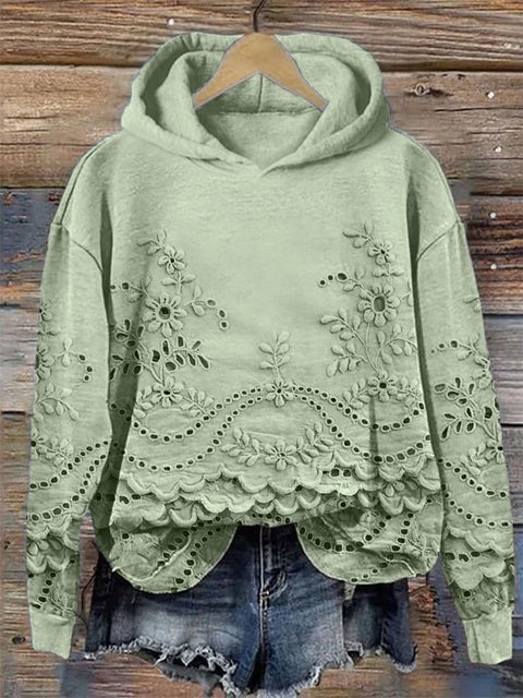 Printed Animal Pattern 3D Digital Printed Women's Hooded Long Sleeve Sweater FF303360
