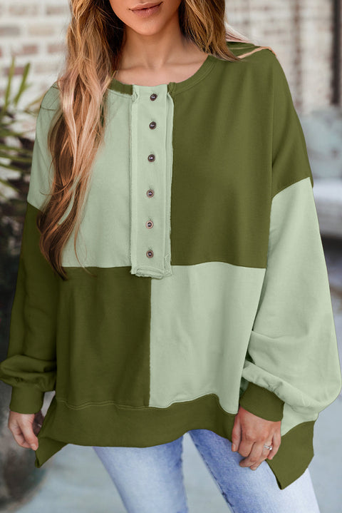 Splicing contrasting fleece buckle long lapel sweater women's upper m301011