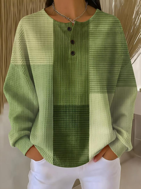 Casual stand-up collar POLO long-sleeved top m302619
