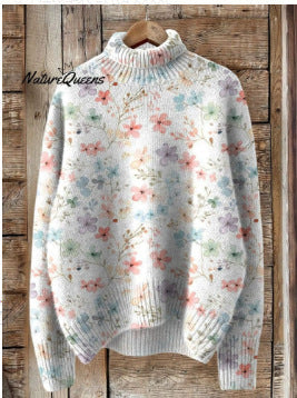 Christmas abstract print casual cape jacket cardigan m301686