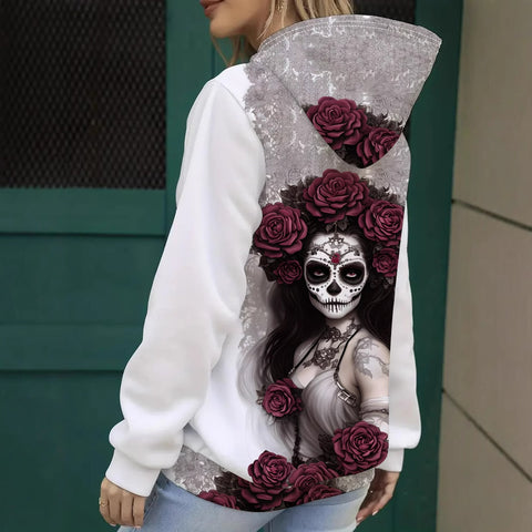Autumn and winter new Day of the Dead limited hooded jumper women m301944