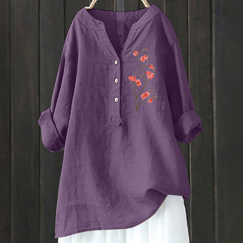 Autumn new long-sleeved comfortable printed fashion versatile shirt m301739