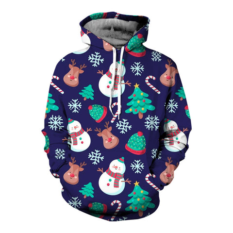 Halloween series 3D printed men's casual sports large size hoodie m301740