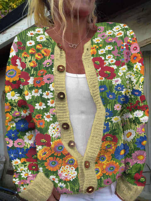 New cardigan knitted jacket women's clothing early spring and autumn source work m301722