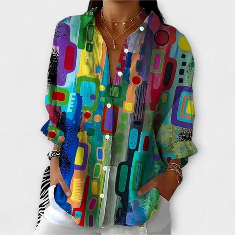 women's large size summer women's casual floral shirt women's small daisy shirt 3D printed shirt m301735